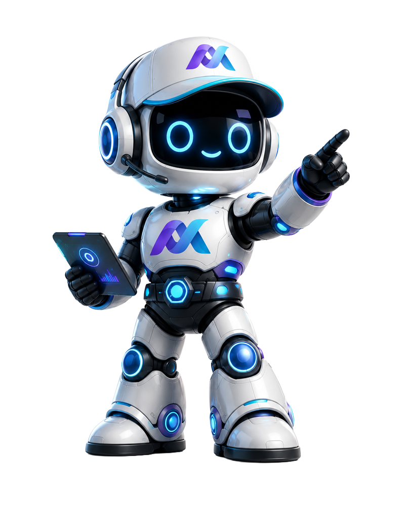 MonitorShow Roboter-Maskottchen